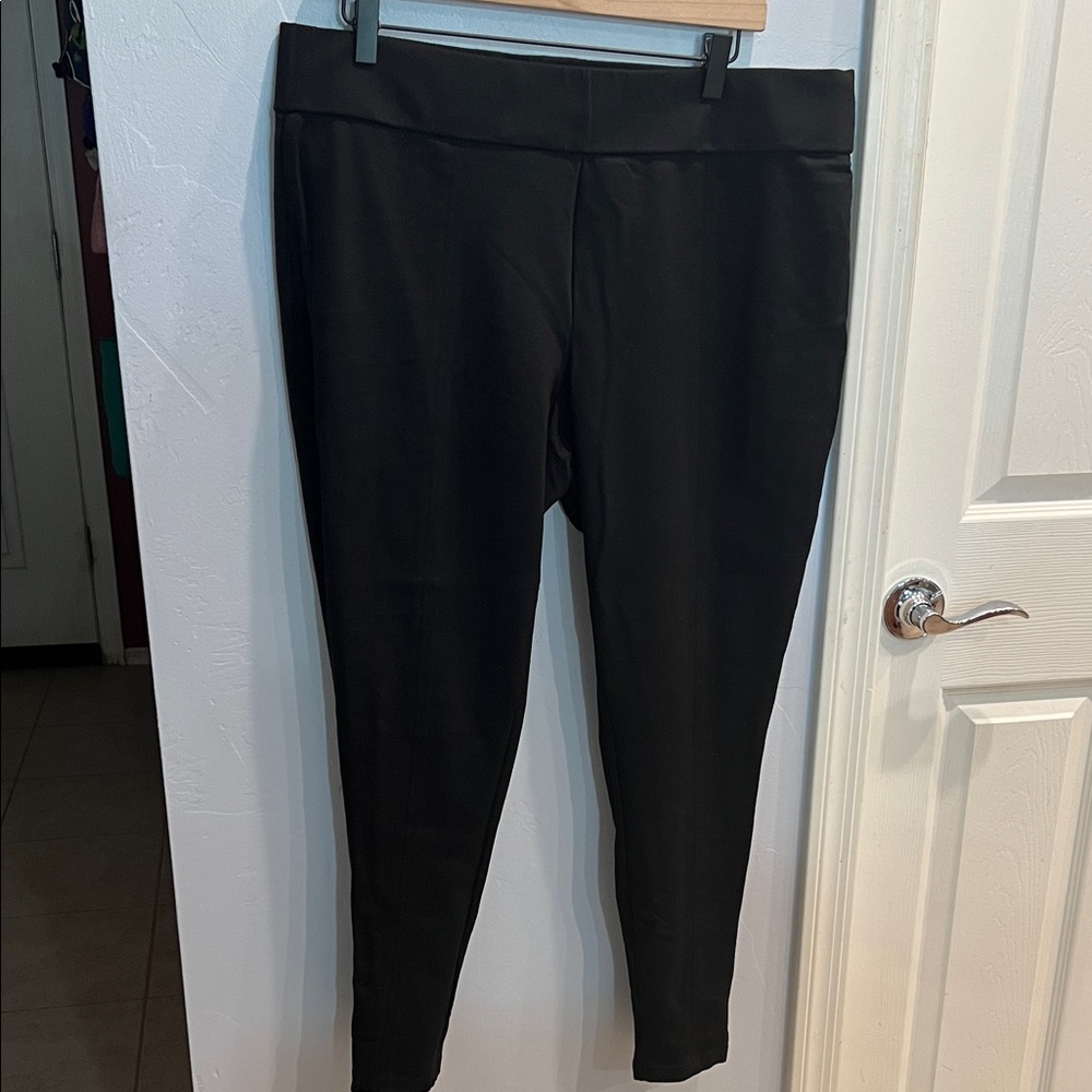 Christopher & Banks Black Signature Slimming Ponte Pants